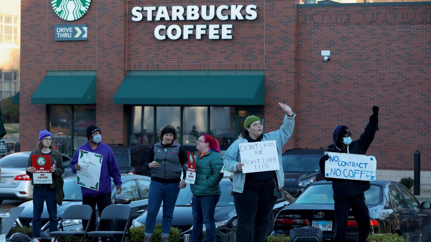 St. Louis-area Starbucks workers plan strikes through Christmas Eve